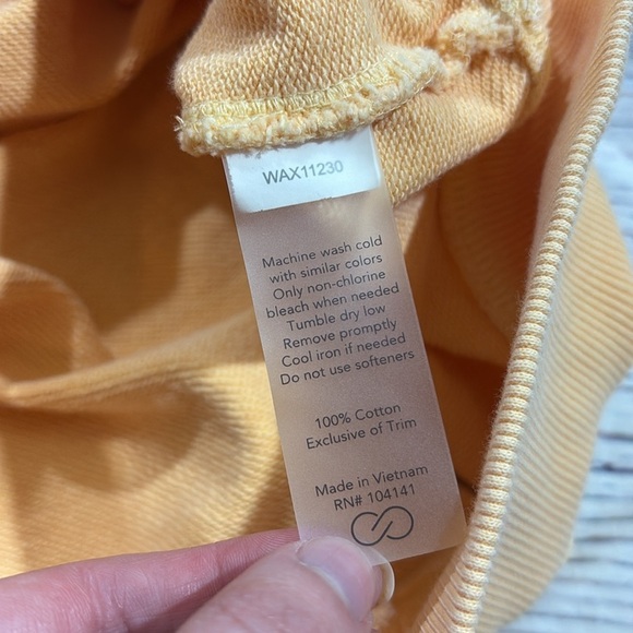 Calia Carrie Underworld Mock Henley Sweatshirt In Sunrise Orange - Picture 8 of 8